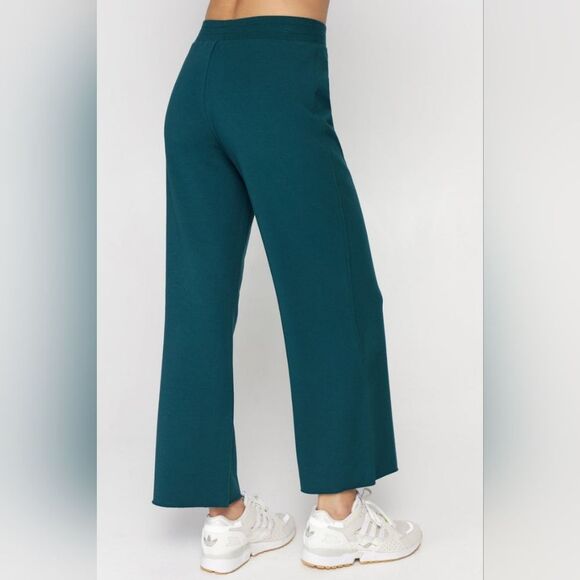 Spiritual Gangster Green Wide Leg Pants Sz Small Dark Green NEW! - Picture 2 of 13